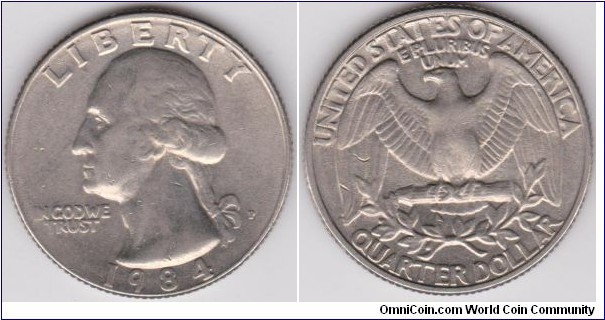 1984-P Washington Quarter