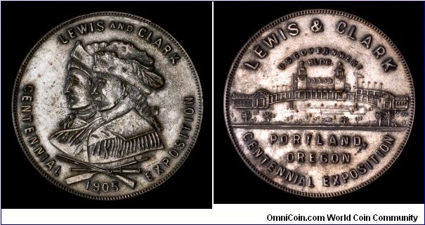 Lewis and Clark Centennial Exposition medal.