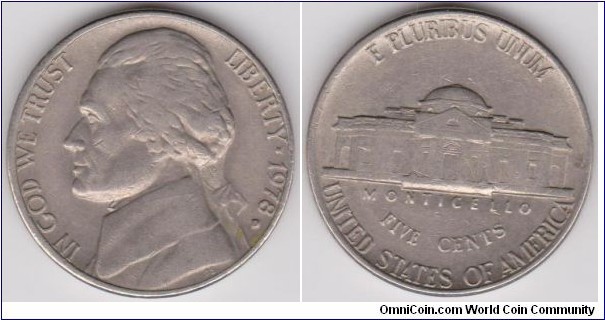 1978-D Jefferson Nickel