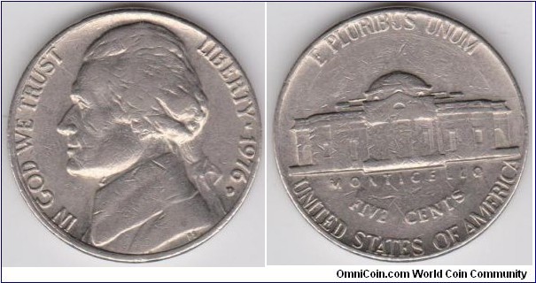 1976-D Jefferson Nickel