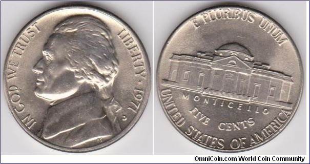 1971-D Jefferson Nickel
