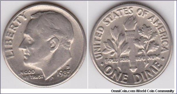 1983-D Roosevelt Dime