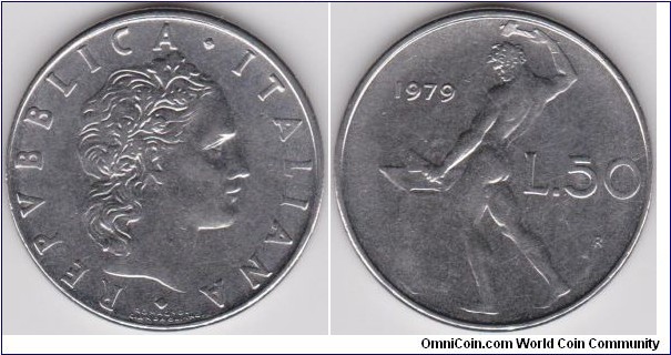 1979 Italy 50 Lire 