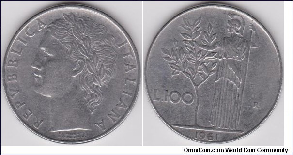 1961 Italy 100 Lire